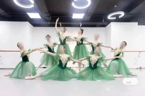 توتو احترافي طويل رومانسي على شكل زهرة حمالة باليه بحيرة البجع باليه للسيدات والأطفال والبنات زي باليه خرافي للسيدات