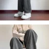 Summer Straight Chino Corduroy Men's Spring New Fashion Retro Sports Pants Loose Wide-legged Casual