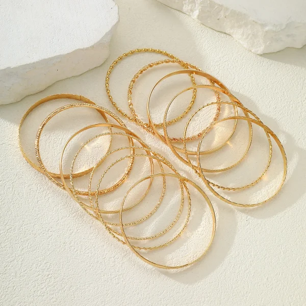 13 قطعة مجموعة أساور بسيطة