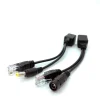 POE كابل الطاقة السلبية عبر إيثرنت كابل محول الفاصل RJ45 حاقن وحدة امدادات الطاقة 12-48 فولت الخائن عدة لكاميرا IP