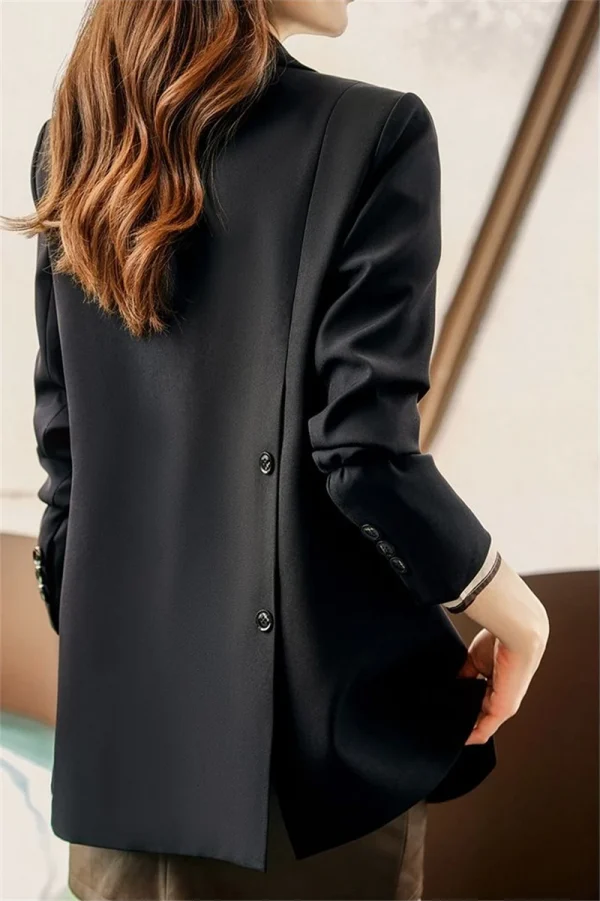 ربيع الخريف 2025 المرأة سترة بدلة صغيرة النسخة الكورية الترفيه السيدات السترة معطف مزاجه تصميم تحسس سيدة ملابس خارجية