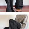Summer Straight Chino Corduroy Men's Spring New Fashion Retro Sports Pants Loose Wide-legged Casual