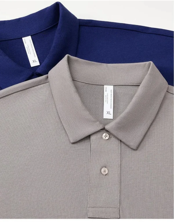 275 جرامًا من القطن الخالص بلون فضفاض قصير الأكمام قميص بولو قم بتخصيص تصميم نص الصورة الخاص بك للنساء والرجال