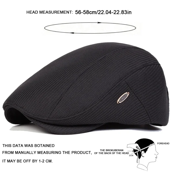 الرجال الجانب التسمية بلون موزع الصحف قبعات الرسامين البريطانيين القبعات الربيع والخريف قبعة مسطحة الهيب هوب القبعات