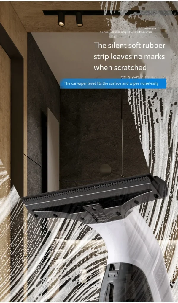 ماكينة تنظيف النوافذ الكهربائية اللاسلكية متعددة الوظائف، أدوات تنظيف الزجاج المحمولة الأوتوماتيكية القابلة لإعادة الشحن باللون الأبيض