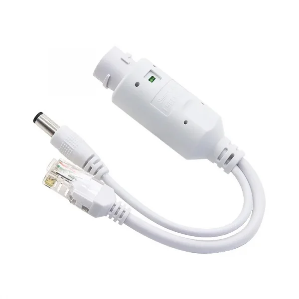 Waterproof POE Splitter IP67 48V to 12V IEEE 802.3af/at Adapter for Outdoor IP Camera CCTV Security System