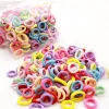 200 قطعة النساء الفتيات الملونة النايلون مرونة العصابات الشعر ذيل حصان عقد الشعر الصغيرة التعادل الأربطة المطاطية Scrunchie إكسسوارات الشعر