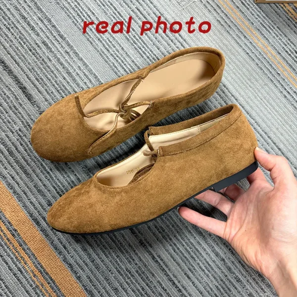 أحذية نسائية مسطحة بعقدة فراشة عصرية مع حذاء كاجوال للنساء حذاء ناعم للأقدام بمقدمة مستديرة حذاء مسطح للنساء قابل للارتداء بسهولة