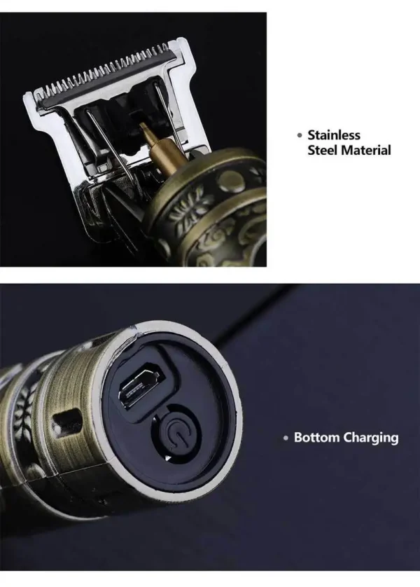 مجموعة ماكينة قص الشعر الأصلية من Retro T9 سترات مشذبة للرجال ماكينة حلاقة كهربائية للرجال ماكينة حلاقة Lence Pro للمناطق الحساسة