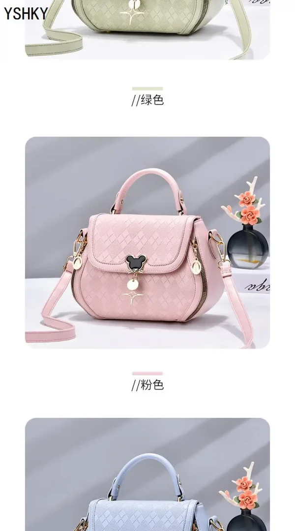 حقيبة يد نسائية حقيبة للنساء حقيبة كتف كيس فام رئيسي فاخر مصمم جلد طبيعي حقيبة نسائية القوس دلو حقيبة