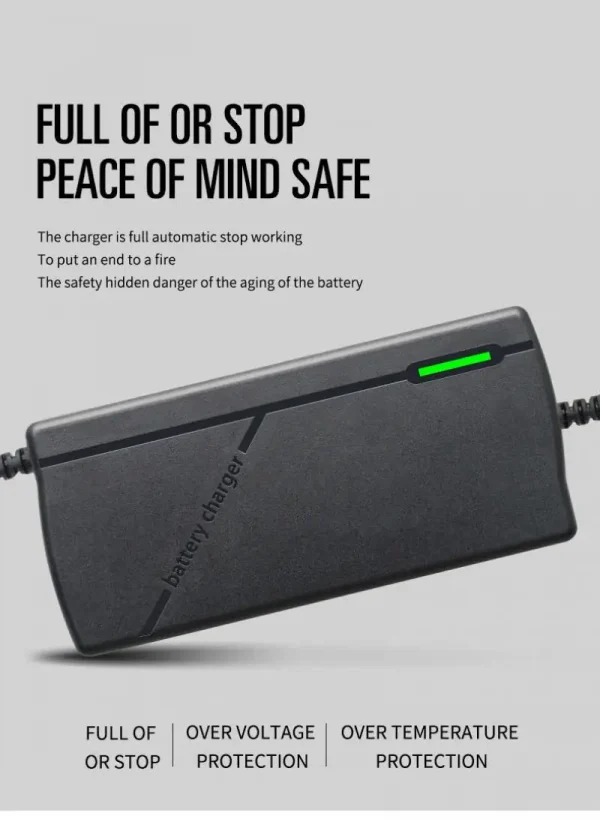 36 فولت 48 فولت 60 فولت 72 فولت شاحن 2A 3A 5A بطارية ليثيوم حزمة 42 54.6 67.2 84 فولت 10 13 16 20 ثانية تيار مستمر الاتحاد الأوروبي الذكية ذكي شحن سريع تهمة