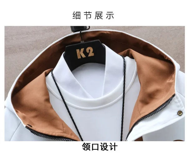 سترة بسحاب عادي مقاومة للرياح 2023 ربيع رجال بغطاء رأس وسترة مطبوعة صيحة هيب هوب أعلى سعر منخفض للرجال