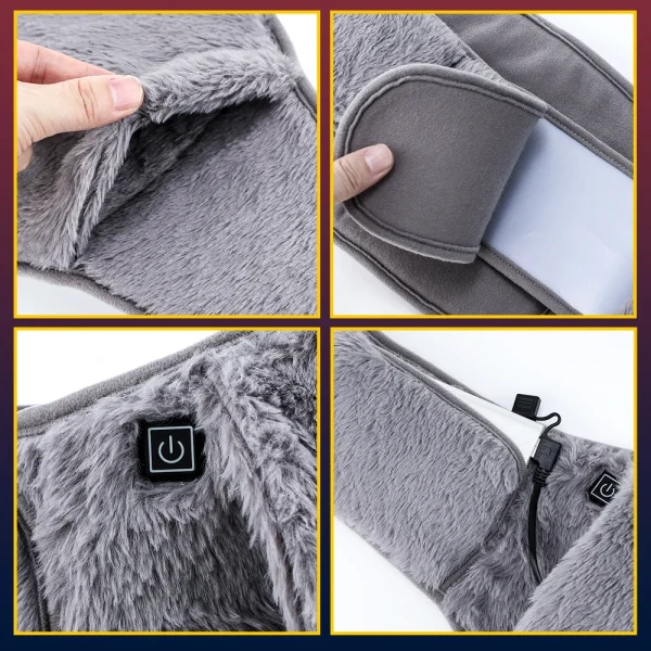 3 مستويات لوحة التدفئة الكهربائية الجرافين حزام الرحم الباردة واقية من اليد الخصر الاحترار وسادة USB إعادة شحن البطن دفئا