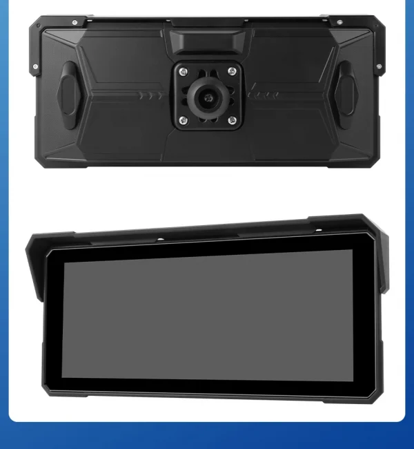 جانسايت محمول 8.1 بوصة IP67 مقاوم للماء للدراجات النارية 4K DVR نظام تحديد المواقع والملاحة اللاسلكية Carplay أندرويد السيارات موتو مسجل مراقب