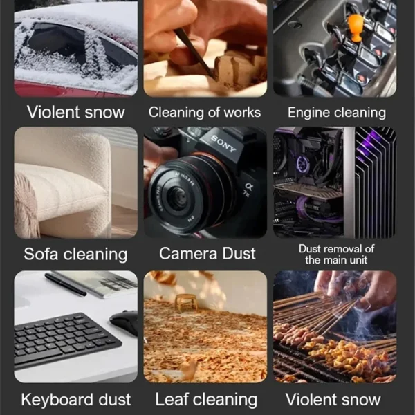 M18 فرش توربو منفاخ طائرة مروحة 400000 دورة في الدقيقة قوية الكهربائية المحمولة منظف الغبار 53 متر/الثانية نوع C شحن مروحة عنيفة