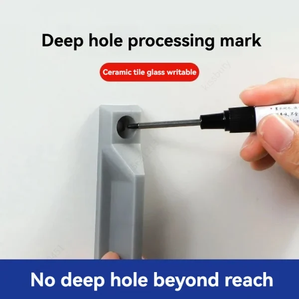 4 قطعة/المجموعة 20 مللي متر ثقب عميق طويل بنك الاستثمار القومي رئيس علامات للمعادن ثقب القلم مقاوم للماء الحمام النجارة الديكور متعددة الأغراض