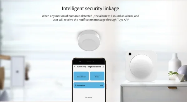 Tuya ZigBee 2in1 PIR مستشعر ذكي لسطوع الحركة كاشف الحركة البشرية مستشعر الضوء المدمج يعمل مع مساعد المنزل