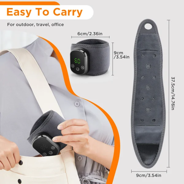 المعصم وسادة ساخنة التدفئة الكهربائية واقي المعصم 3 مستويات مُدلك بالاهتزاز 5 سرعة التدفئة الساخن ضغط حماية المعصم اليد