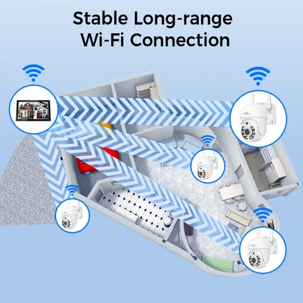 Hiseeu 3/5MP 10CH NVR مع شاشة 10.1 بوصة مجموعة كاميرات أمنية لاسلكية في الهواء الطلق كاميرا IP مقاومة للماء مجموعة نظام المراقبة بالدوائر التليفزيونية المغلقة
