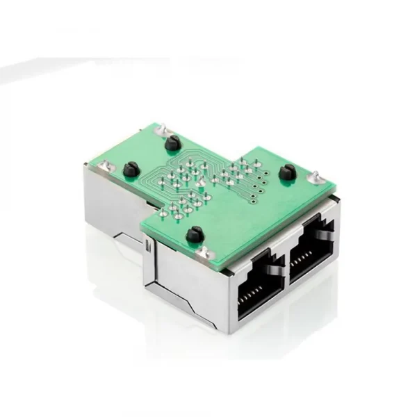 RJ45 splitter 1 to 2 network cable connector with shielded port 1000Mbps LAN connector Cat6/Cat5e suitable for PC laptop TV box
