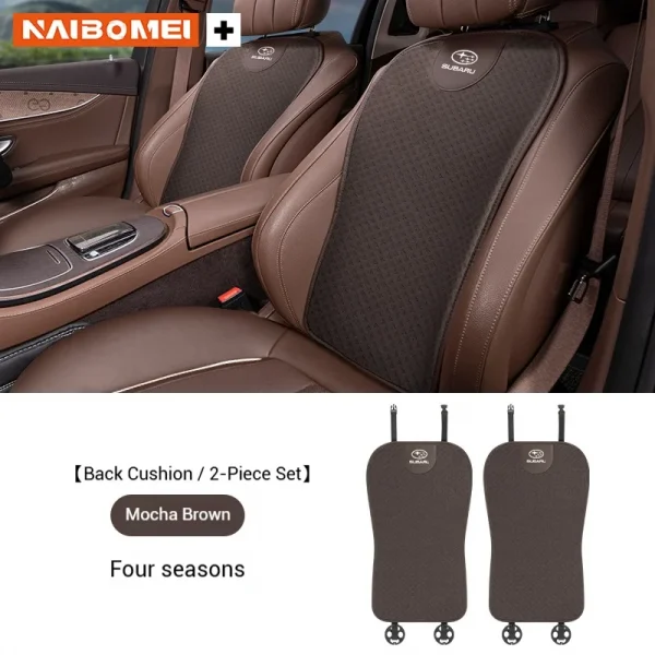 وسادة مقعد السيارة الحرير الجليد تنفس غطاء مقعد السيارة لسوبارو STI Brz Wrx Xv صعود فورستر Outback امبريزا ليجاسي اكسسوارات
