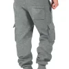 الرجال السراويل متعددة جيب الرجال السراويل الرياضية غير رسمية القطن الصوف Sweatpants رياضة الجري التدريب الركض تسلق الجبال السراويل