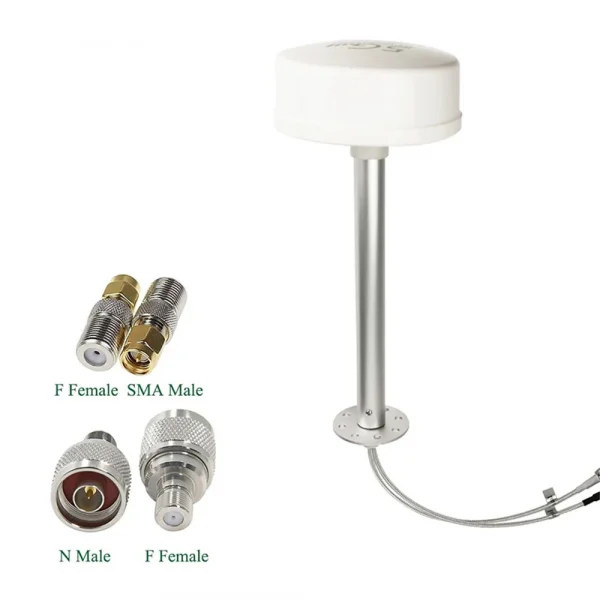 هوائي MIMO خارجي لشبكات 5G/4G/3G/2G، 600-6000 ميجاهرتز، مكاسب عالية 2X30dBi، تغذية خارجية طويلة المدى، لـ STC Zain Mobily