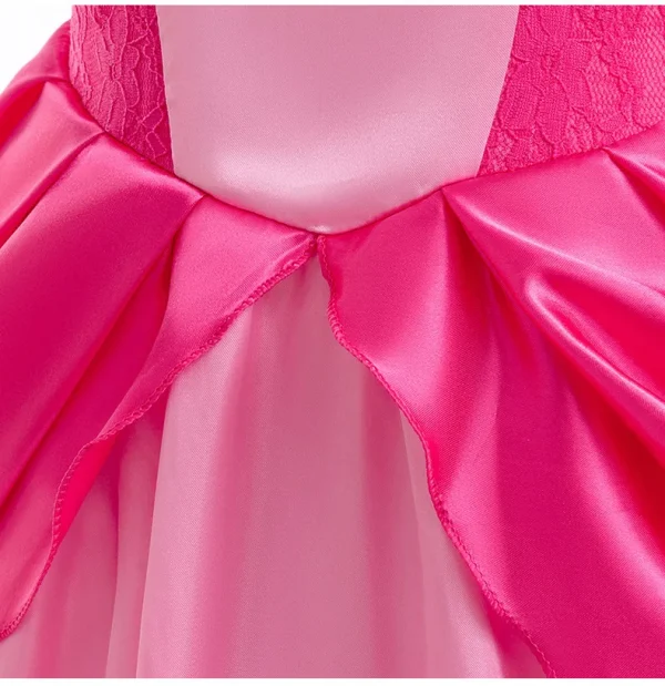 زي أميرة الخوخ للفتيات فستان الأميرات التنكري للأطفال في عيد الهالوين كرنفال فستان حفلات أعياد الميلاد لمدة 3-10 سنوات