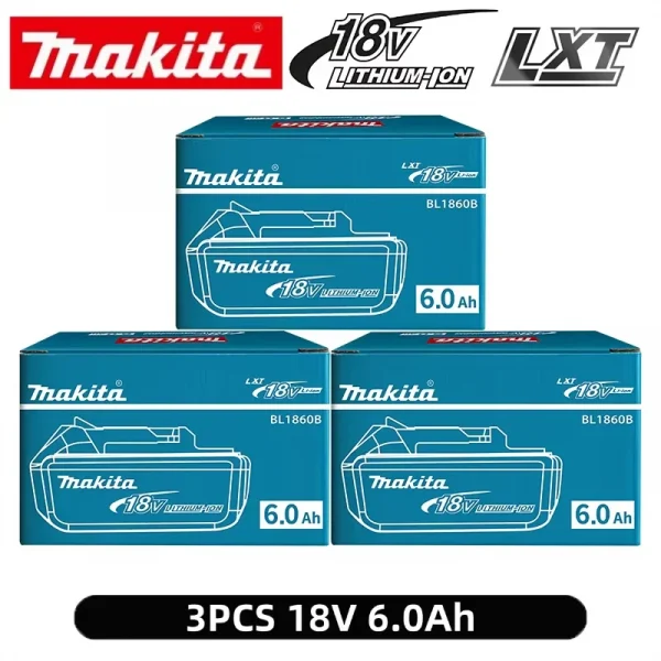makita 18v battery Genuine 18V Makita 6Ah Makita Battery BL1840 BL1830B BL1850B BL1850 BL1860 BL1815 Replacement Lithium Battery