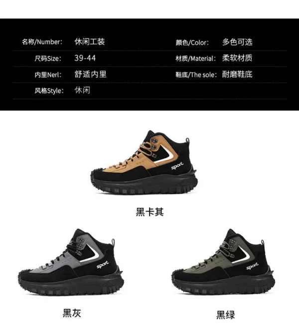 جديد الرجال عالية الجودة ماركة الأحذية الجلدية سلامة العمل الأحذية