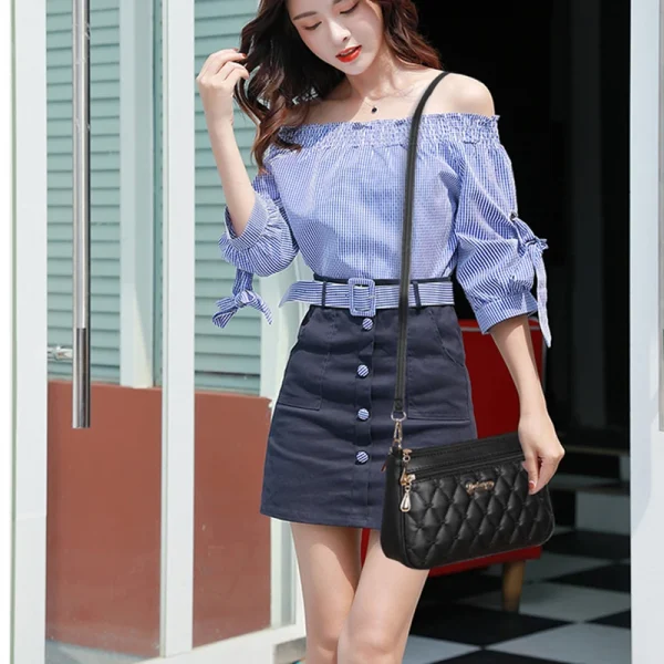 حقائب رسول مطرزة للنساء حقائب يد جلدية للنساء حقيبة شعر نسائية