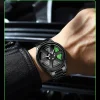 VA VA VOOM Sports Car Watch Fashionable Rotating Dial Stainless Steel Strap 3Bar Waterproof Quartz Movement Watches reloj hombre