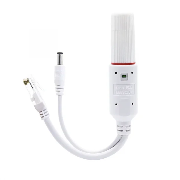 Waterproof POE Splitter IP67 48V to 12V IEEE 802.3af/at Adapter for Outdoor IP Camera CCTV Security System