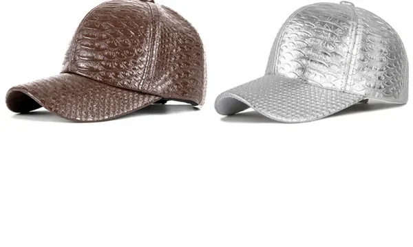 الرجال النساء رواية التمساح نمط بولي Leather الجلود الشرير ظلة قبعة بيسبول الربيع الرياضة واقية من الشمس الهيب هوب الرقص قابل للتعديل قبعة U13