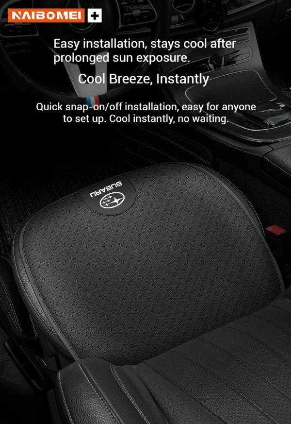 وسادة مقعد السيارة الحرير الجليد تنفس غطاء مقعد السيارة لسوبارو STI Brz Wrx Xv صعود فورستر Outback امبريزا ليجاسي اكسسوارات