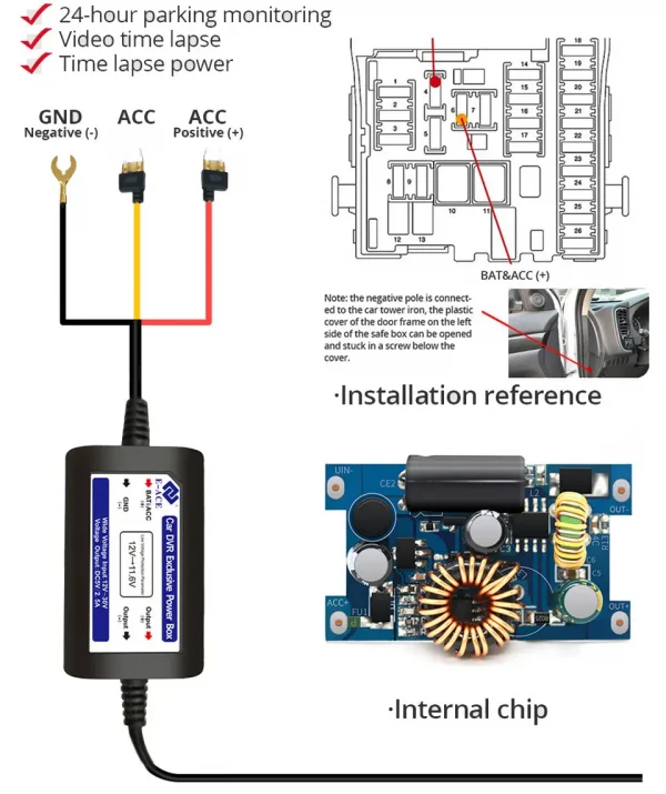 داش كام 4K UHD تسجيل كاميرا السيارة DVR للرؤية الليلية مسجل فيديو مدمج واي فاي دعم نظام تحديد المواقع 24H وقوف السيارات