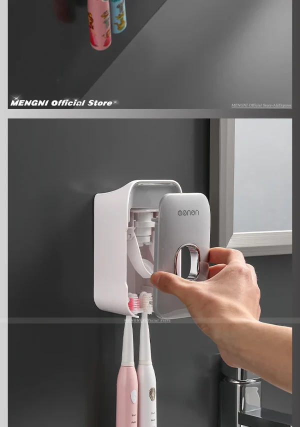 حامل رف فرشاة الأسنان الحمام