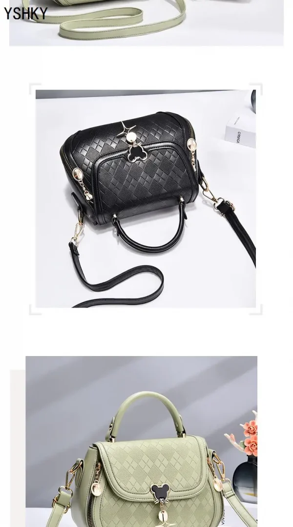 حقيبة يد نسائية حقيبة للنساء حقيبة كتف كيس فام رئيسي فاخر مصمم جلد طبيعي حقيبة نسائية القوس دلو حقيبة