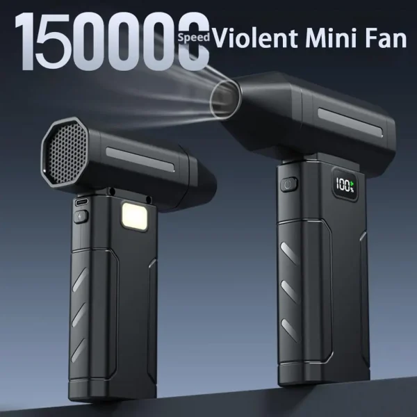 X8 فرش توربو جت مروحة منفاخ 150000 دورة في الدقيقة قوية منفاخ الهواء الكهربائية فراغ منظف الغبار المحمولة منظف الغبار مروحة عنيفة