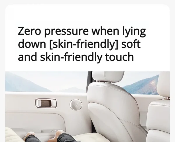 مرتبة هوائية خلفية للسفر أوتوماتيكية للسيارة، سرير محمول ذكي AI قابل للنفخ للنوم في السيارة