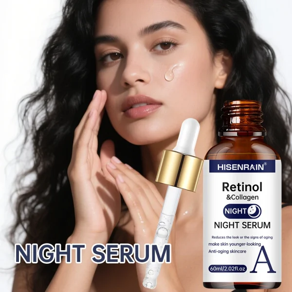 HISENRAIN Vitamin C + Retinol + Hyaluronic Acid Serum Duo | Anti-Aging Brightening & Hydration Combo | For All Skin Type.