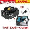 makita 18v battery Genuine 18V Makita 6Ah Makita Battery BL1840 BL1830B BL1850B BL1850 BL1860 BL1815 Replacement Lithium Battery