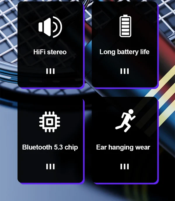 سماعات لينوفو LP75 الرياضية اللاسلكية مع ميكروفون، زر التحكم، شاشة عرض الطاقة LED، سماعات هاي فاي ستيريو بلوتوث 5.3 TWS