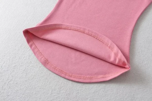 تي شيرت نسائي صيفي مثير بياقة مدورة بدون أكمام تي شيرت علوي سادة ضيق مناسب بلوفرات كاجوال تي شيرت نسائي أساسيات ملابس الشارع تي شيرت