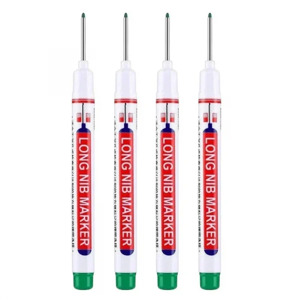 4 قطعة/المجموعة 20 مللي متر ثقب عميق طويل بنك الاستثمار القومي رئيس علامات للمعادن ثقب القلم مقاوم للماء الحمام النجارة الديكور متعددة الأغراض