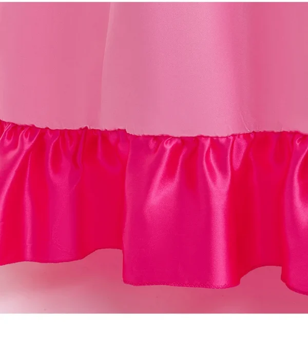 زي أميرة الخوخ للفتيات فستان الأميرات التنكري للأطفال في عيد الهالوين كرنفال فستان حفلات أعياد الميلاد لمدة 3-10 سنوات