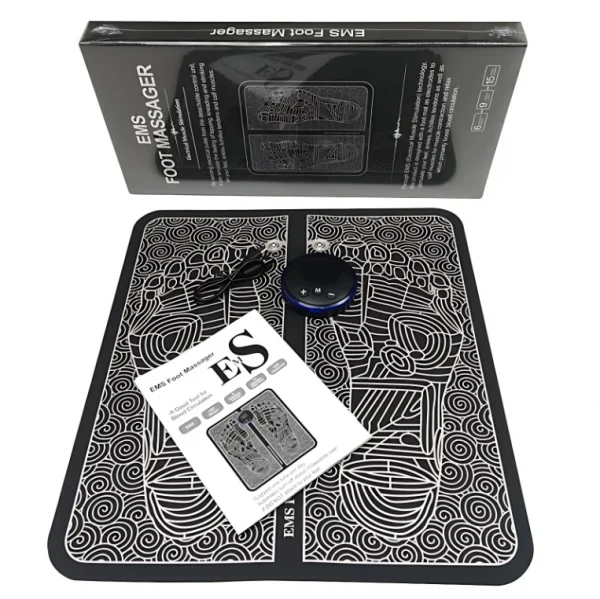 مدلك القدم 8 أوضاع 19 مستوى وسادة تدليك القدم الكهربائية قوة خفيفة الوزن تخفيف ضغط القدم قوة خفيفة الوزن