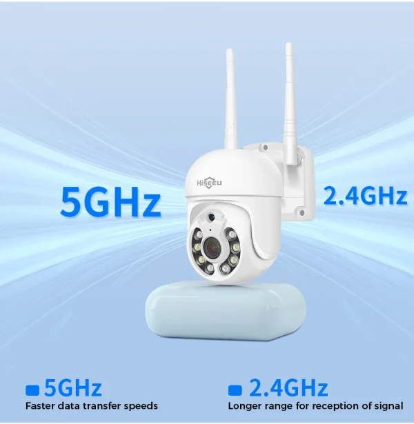 Hiseeu 3/5MP 10CH NVR مع شاشة 10.1 بوصة مجموعة كاميرات أمنية لاسلكية في الهواء الطلق كاميرا IP مقاومة للماء مجموعة نظام المراقبة بالدوائر التليفزيونية المغلقة