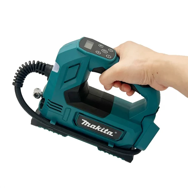 ماكيتا المحمولة اللاسلكي منفاخ لإطارات السيارة 18 فولت بطارية مضخة هواء كهربائية ضاغط الهواء المحمول لإطارات السيارات دراجة الكرة