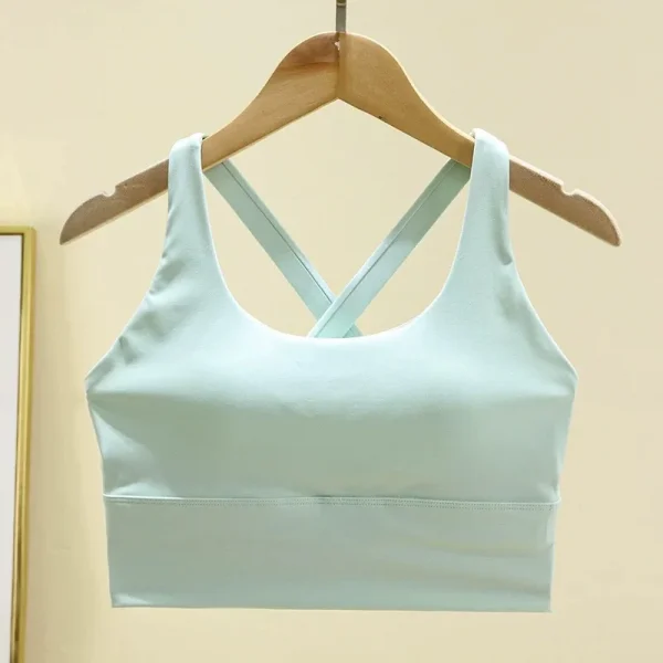 حمالة صدر رياضية مقاومة للصدمات للتمارين عالية الكثافة، كوب شامل، للجري، مجمعة، يوغا، جميلة للظهر وقابلة للتنفس للنساء